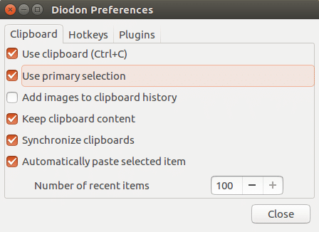 Diodon Preferences