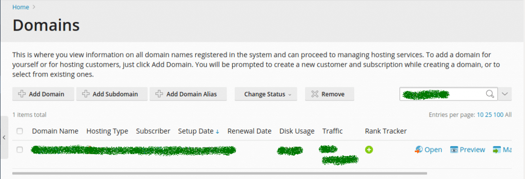 plesk domain alias for subdomain